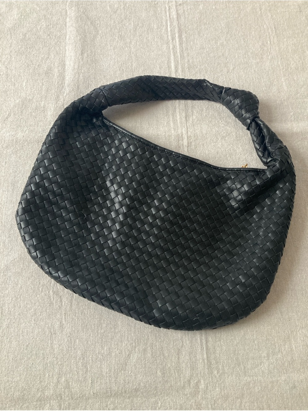 Melie Bianco Woven Bag in Black